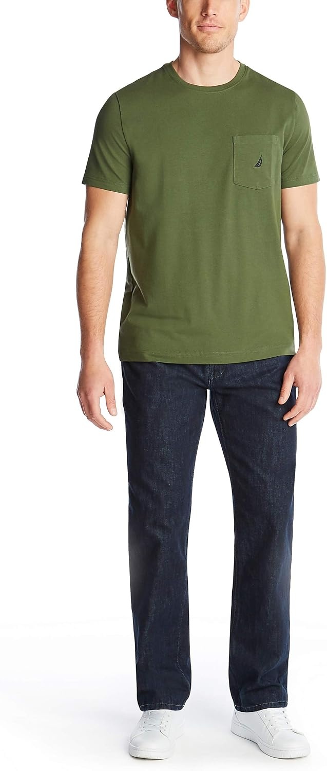 image:imageNautica Mens Classic Fit Pocket TShirtPine Forest Green
