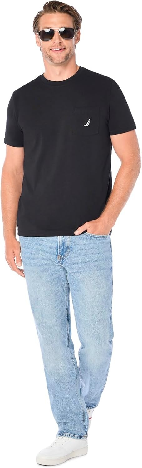 image:imageNautica Mens Classic Fit Pocket TShirtTrue Black