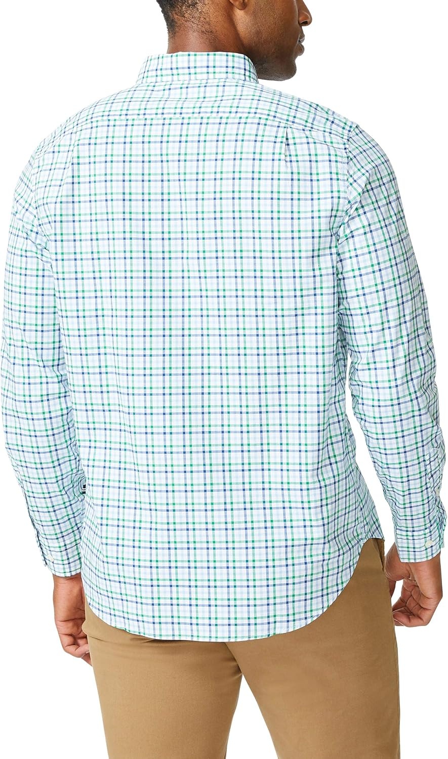 image:imageNautica Mens Classic Fit Stretch Solid Long Sleeve Button Down ShirtCosmic Fern