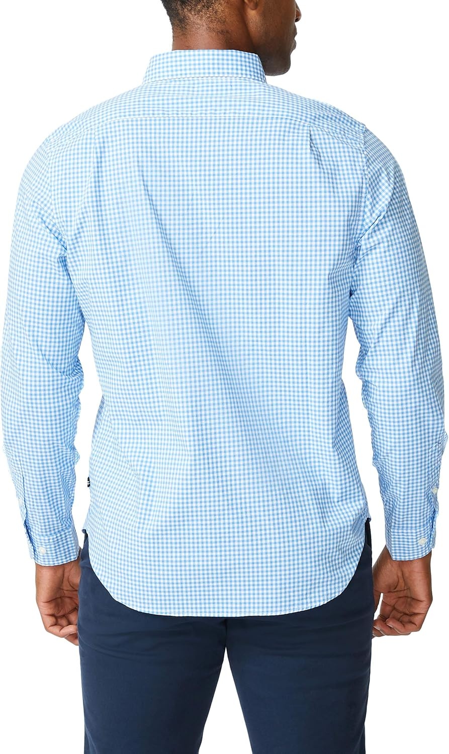 image:imageNautica Mens Classic Fit Stretch Solid Long Sleeve Button Down ShirtLight French Blue