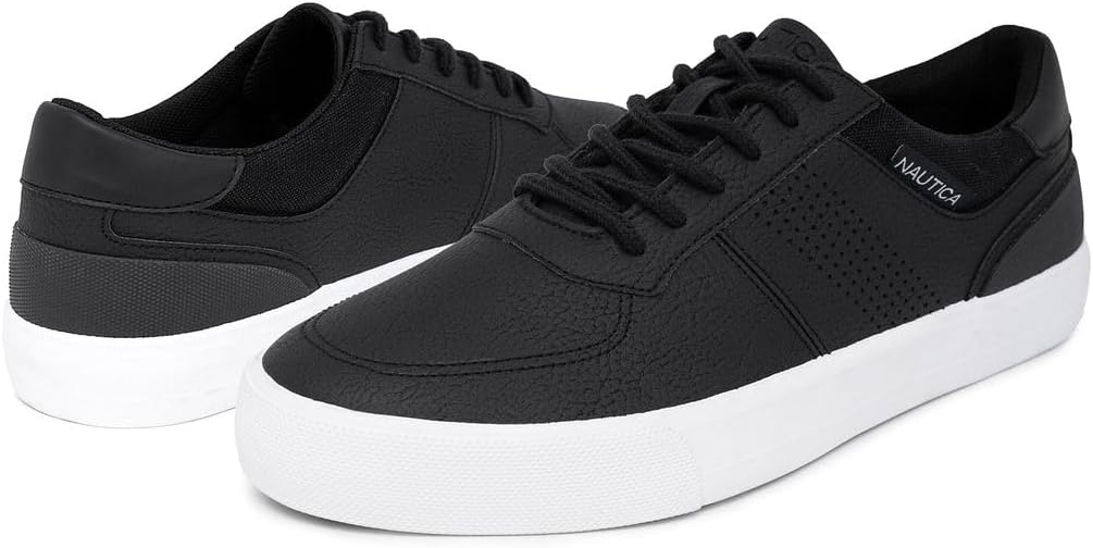 image:imageNautica Mens Classic LaceUp Boat Shoes Low Top Fashion Sneaker Stylish and Comfortable Casual ShoeBlacktriston
