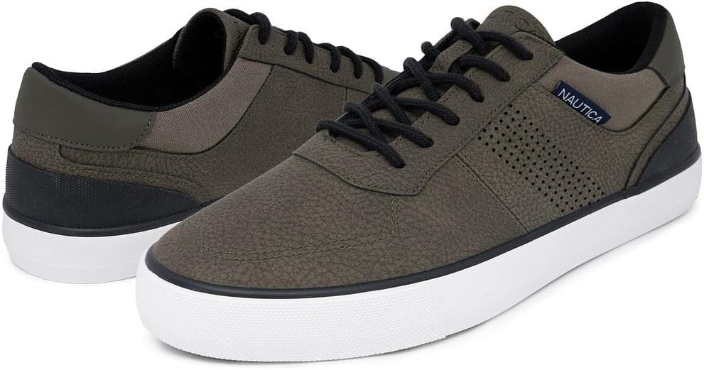 image:imageNautica Mens Classic LaceUp Boat Shoes Low Top Fashion Sneaker Stylish and Comfortable Casual ShoeLight Olivetriston