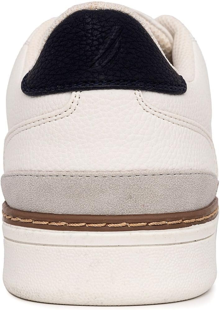 image:imageNautica Mens Classic LaceUp Low Top Fashion Sneaker Loafer Stylish and Comfortable Casual ShoeWhite Greyjaro