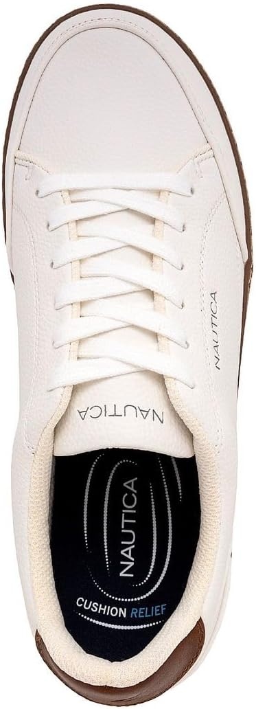 image:imageNautica Mens Classic LaceUp Low Top Fashion Sneaker Loafer Stylish and Comfortable Casual ShoeWhitejaro