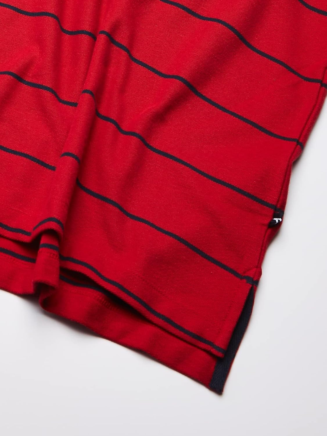 image:imageNautica Mens Classic Short Sleeve Striped Polo ShirtNautica Red
