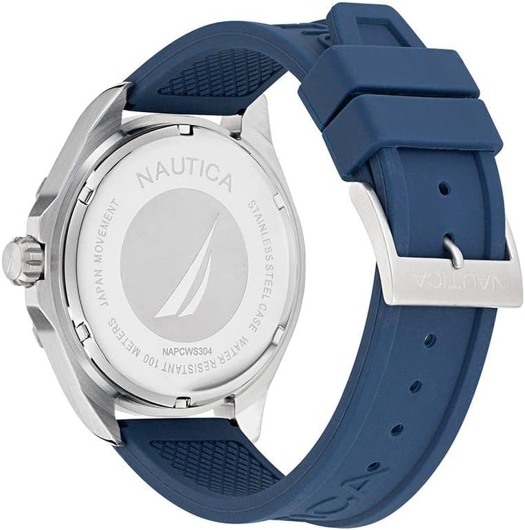 image:imageNautica Mens Clearwater Beach WatchBlueBlueSilver