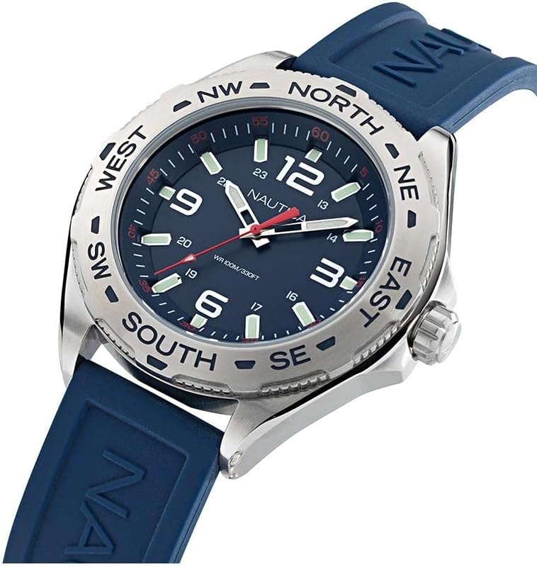 image:imageNautica Mens Clearwater Beach WatchBlueBlueSilver
