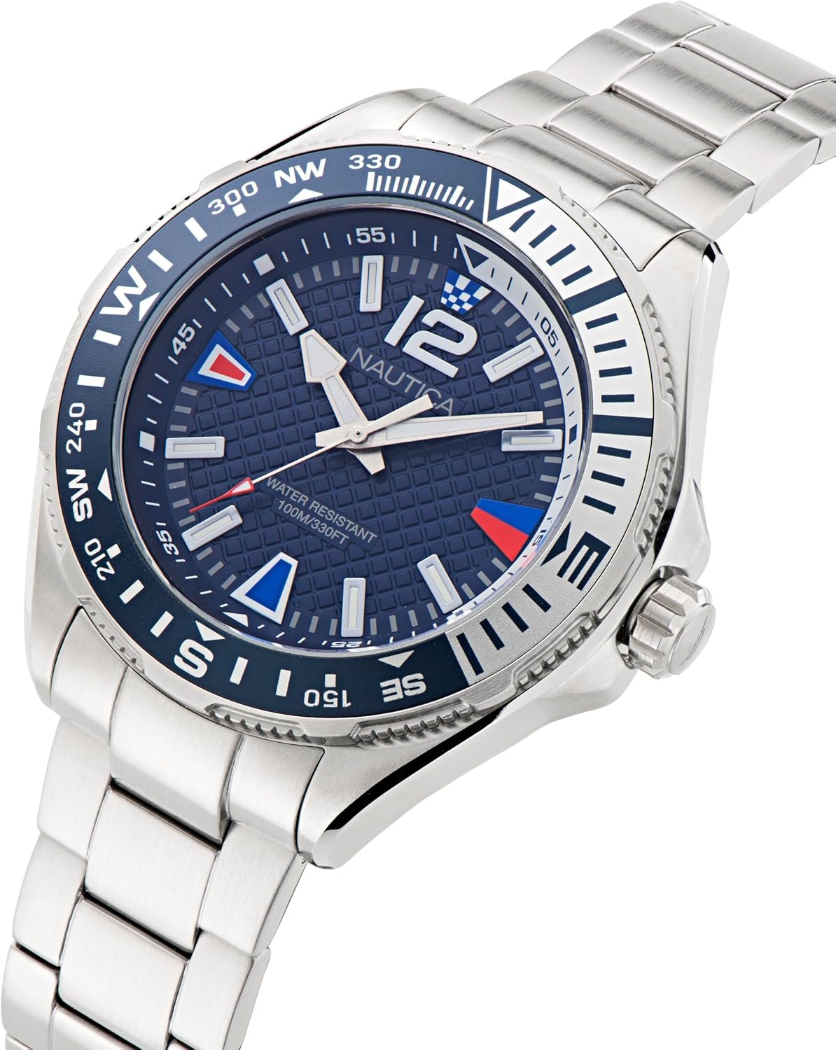 image:imageNautica Mens Clearwater Beach WatchSilverBlueStainless Steel