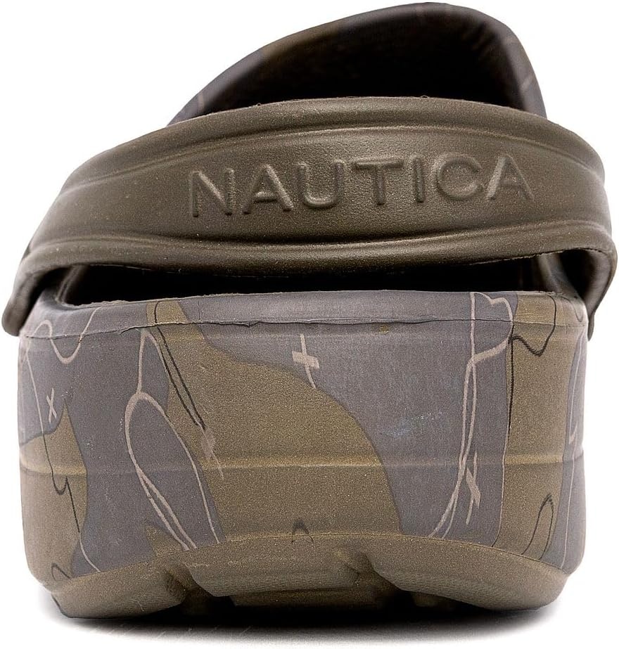 image:imageNautica Mens Clogs Athletic Sports Sandal SlipOn with Adjustable Back Strap Water ShoesFuzzy Slippers River EdgeCamo River Edge
