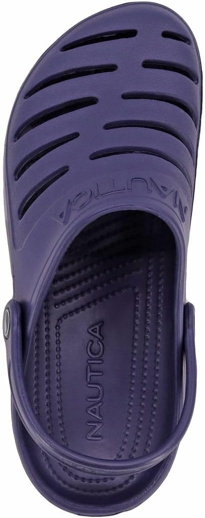 image:imageNautica Mens Clogs Athletic Sports Sandal SlipOn with Adjustable Back Strap Water ShoesFuzzy Slippers River EdgeNavy River Edge