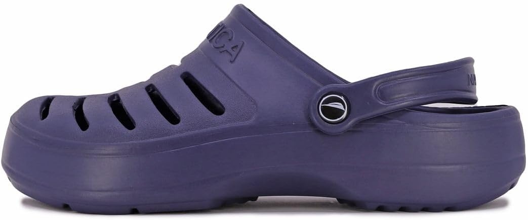 image:imageNautica Mens Clogs Athletic Sports Sandal SlipOn with Adjustable Back Strap Water ShoesFuzzy Slippers River EdgeNavy River Edge