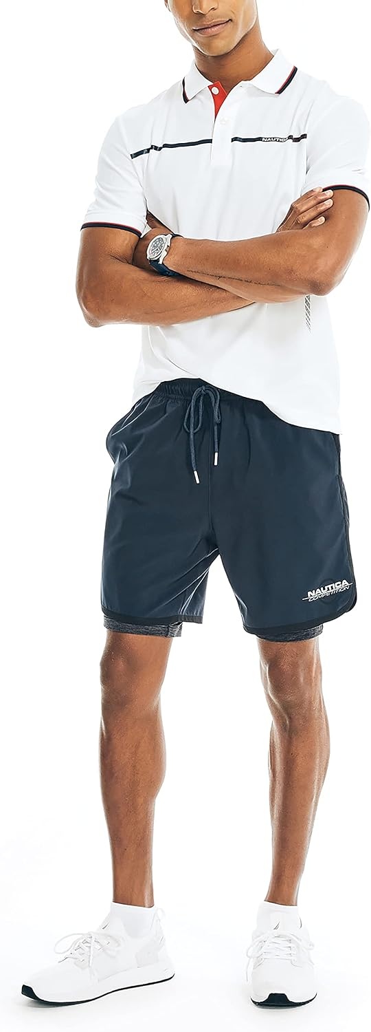 image:imageNautica Mens Competition Sustainably Crafted 7 Performance ShortNavy
