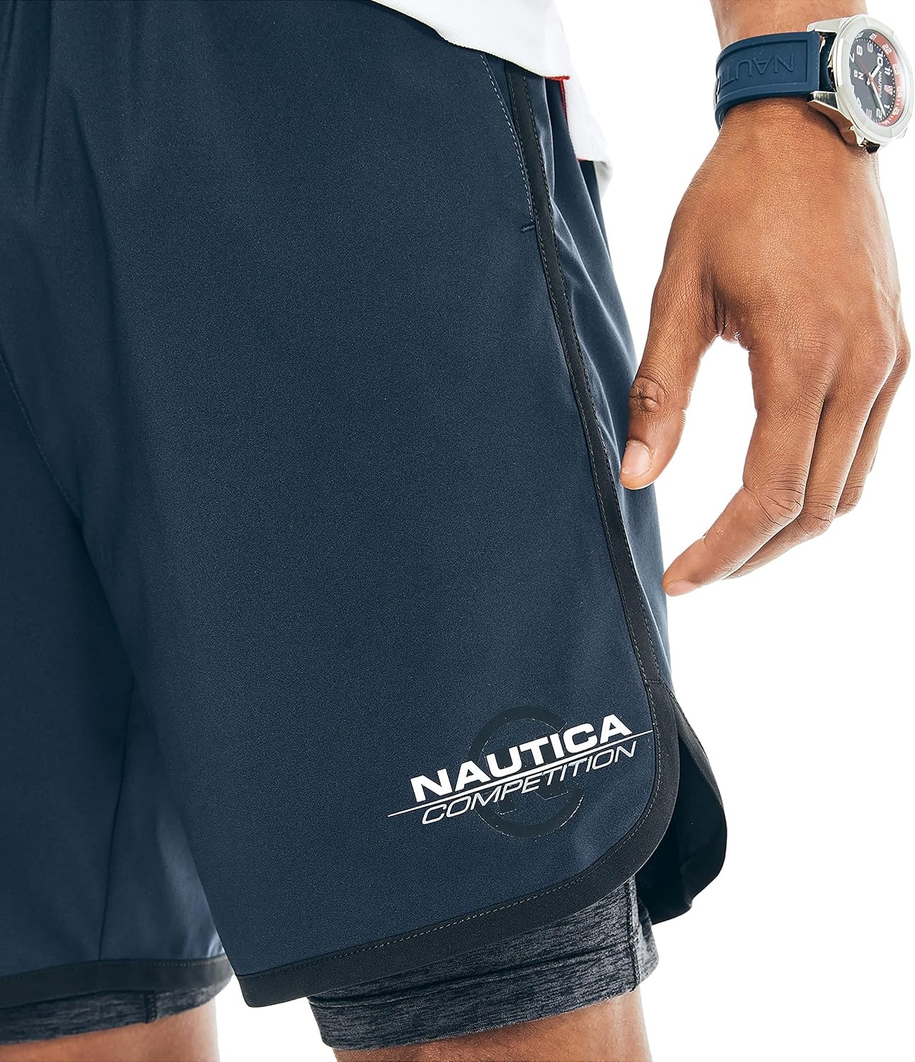 image:imageNautica Mens Competition Sustainably Crafted 7 Performance ShortNavy