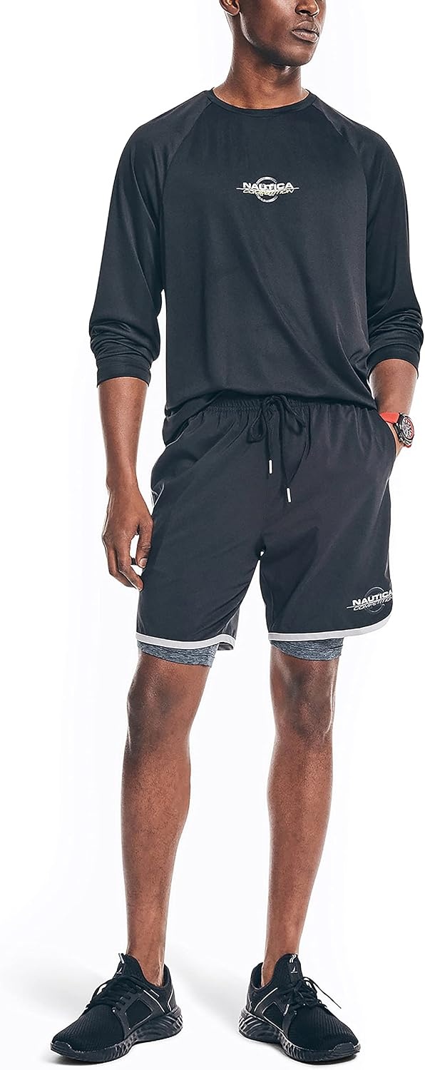 image:imageNautica Mens Competition Sustainably Crafted 7 Performance ShortTrue Black