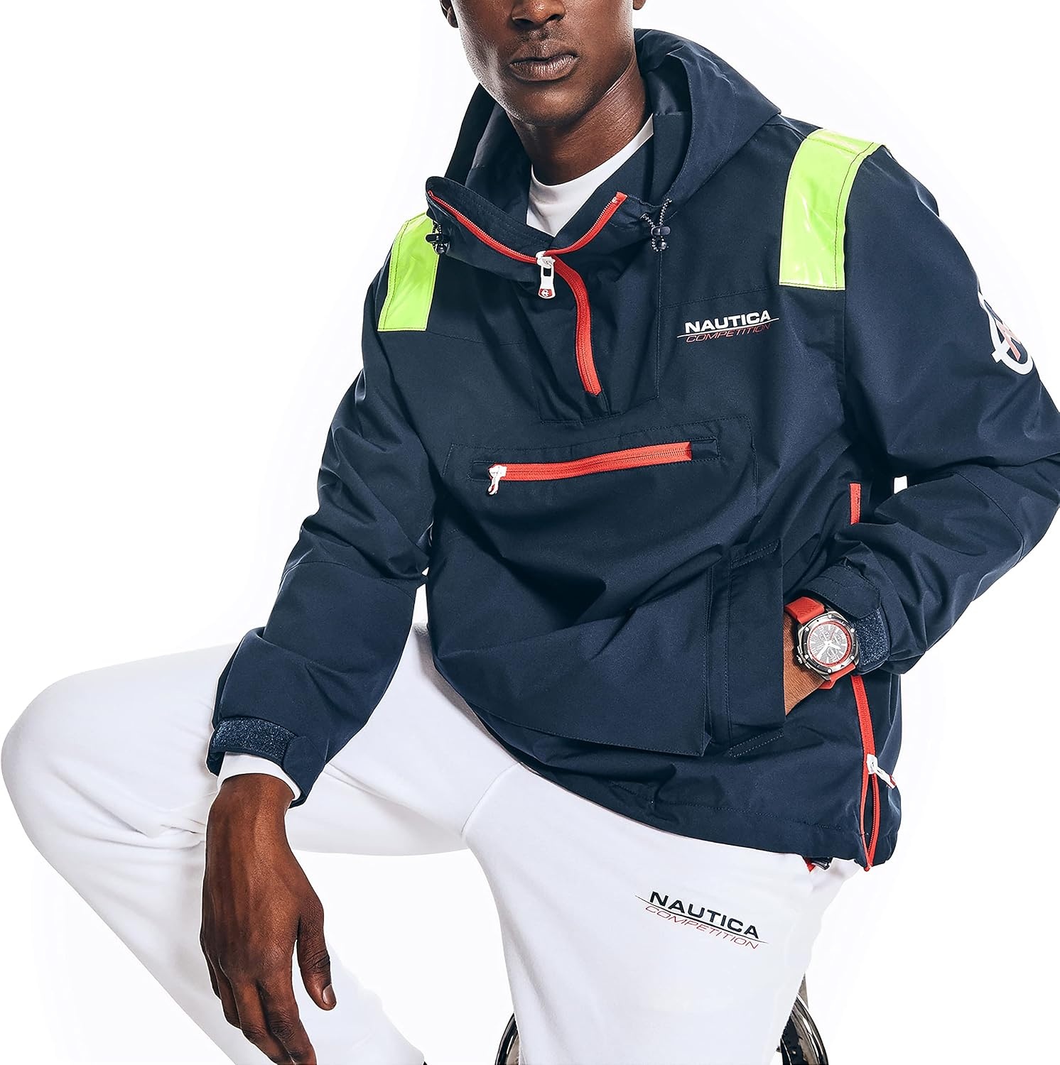 image:imageNautica Mens Competition Sustainably Crafted Anorak JacketNavy