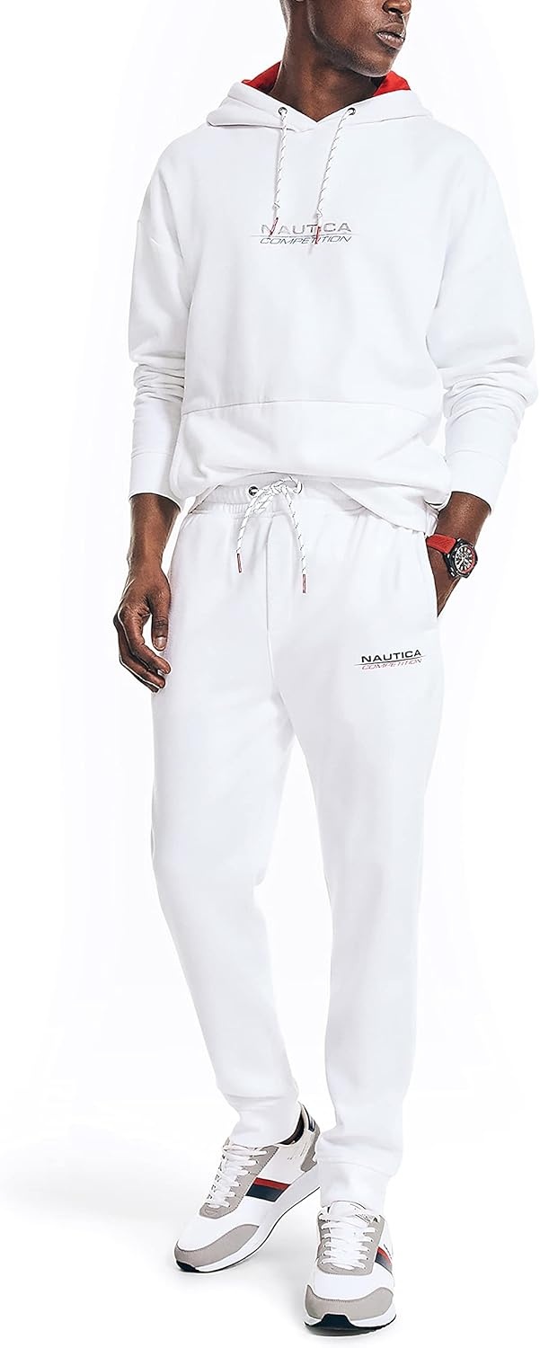 image:imageNautica Mens Competition Sustainably Crafted Fleece JoggerBright White