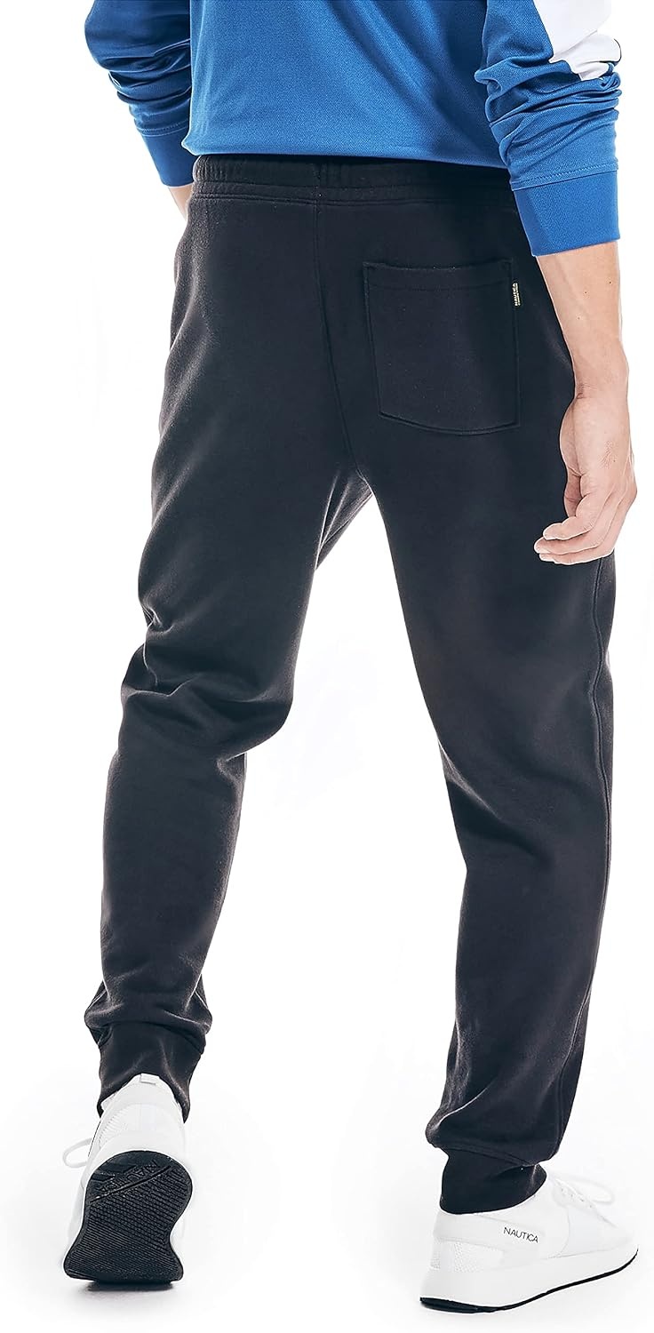 image:imageNautica Mens Competition Sustainably Crafted Fleece JoggerTrue Black