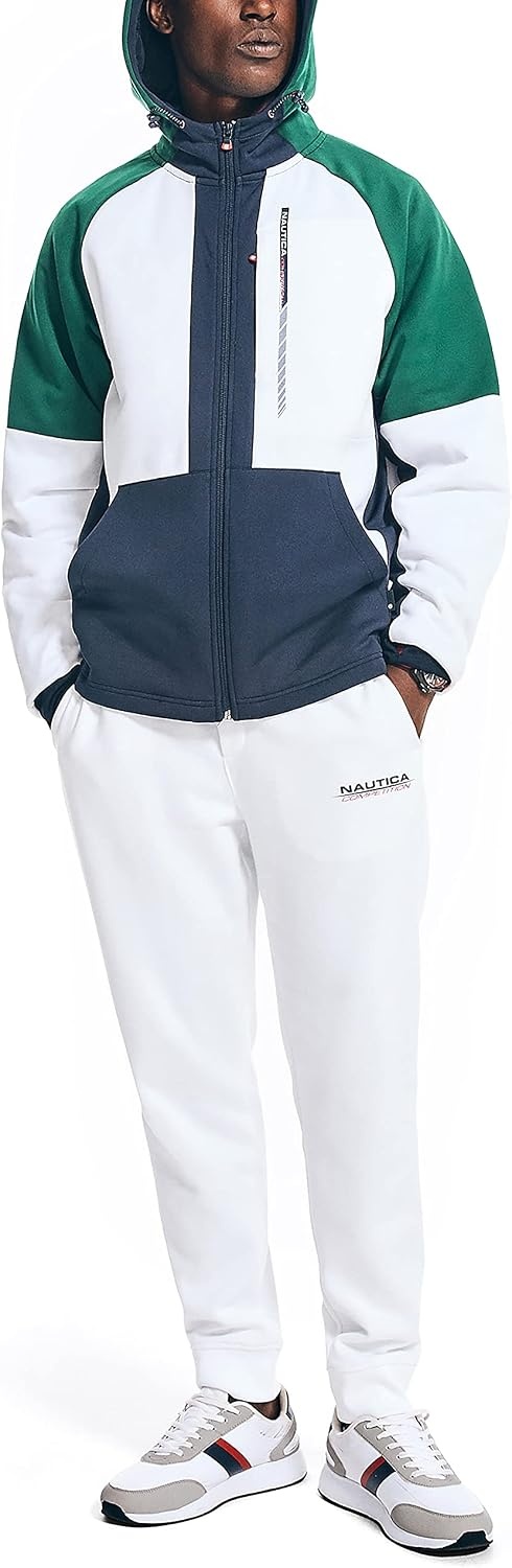 image:imageNautica Mens Competition Sustainably Crafted Fullzip JacketBright White