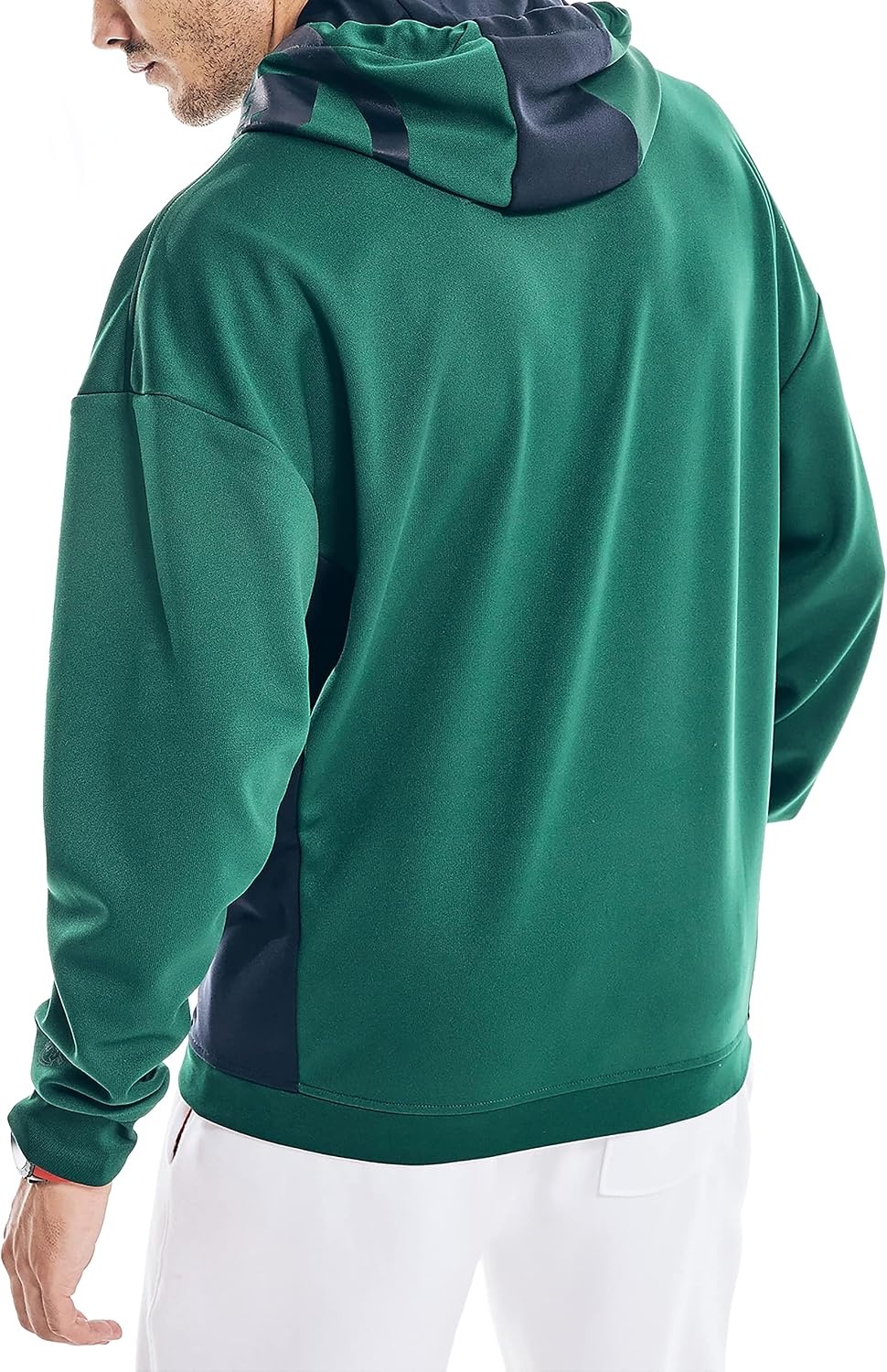 image:imageNautica Mens Competition Sustainably Crafted Logo Drawcord Pullover HoodieTidal Green