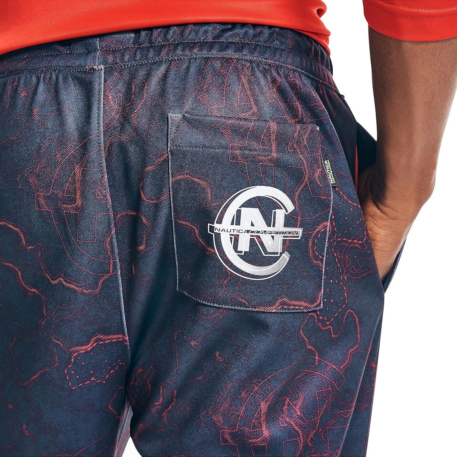 image:imageNautica Mens Competition Sustainably Crafted Printed JoggerNavy