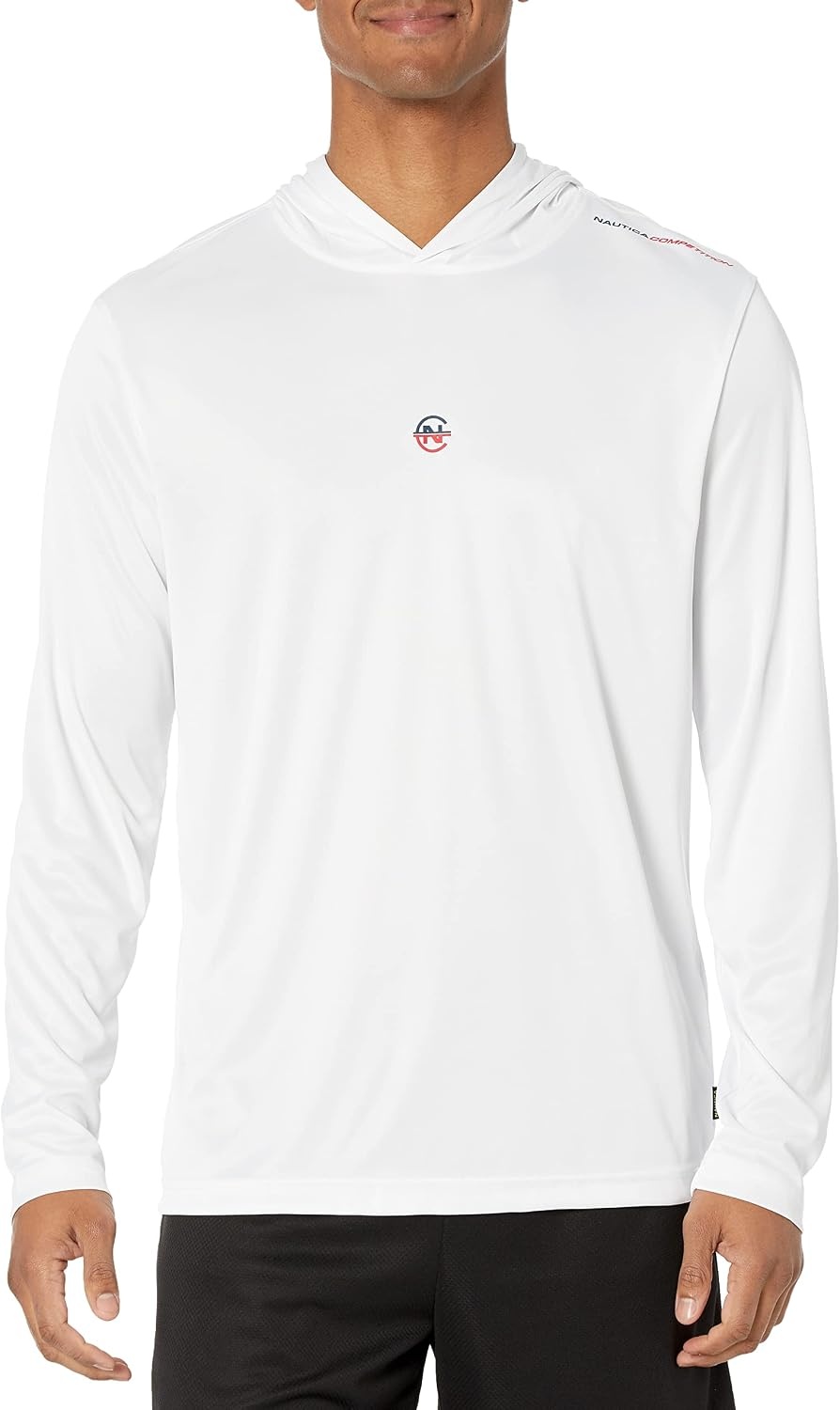 image:imageNautica Mens Competition Sustainably Crafted Pullover Hoodie SweatshirtBright White