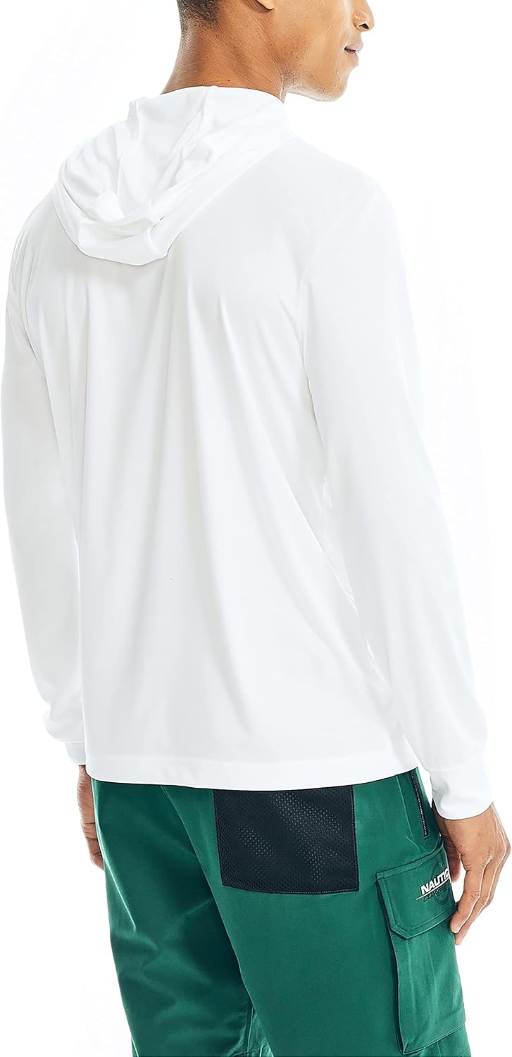 image:imageNautica Mens Competition Sustainably Crafted Pullover Hoodie SweatshirtBright White