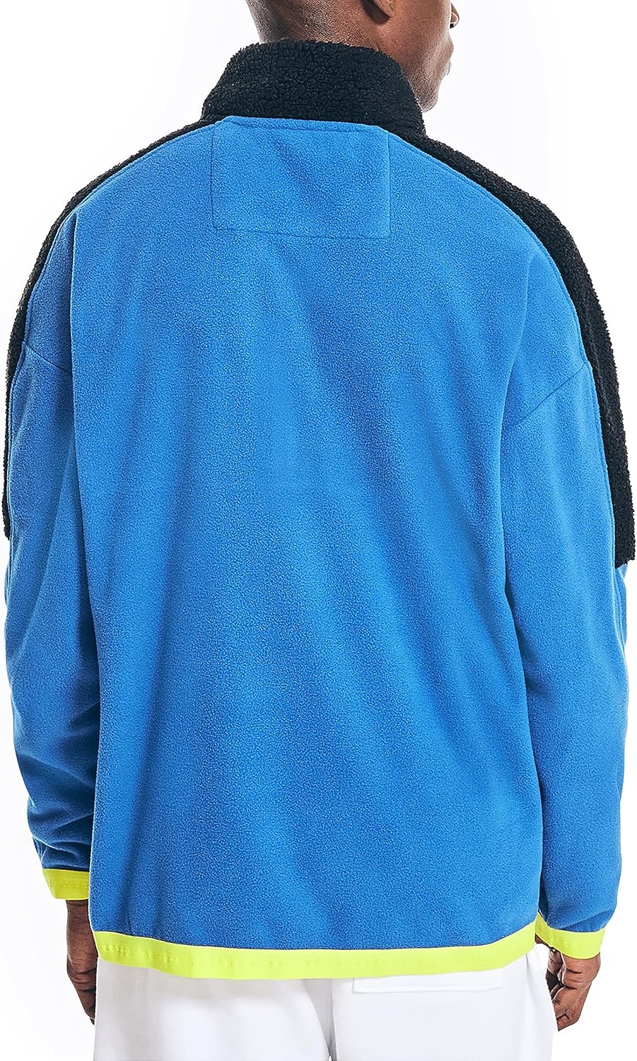 image:imageNautica Mens Competition Sustainably Crafted Quarterzip Mixedmedia PulloverBright Cobalt