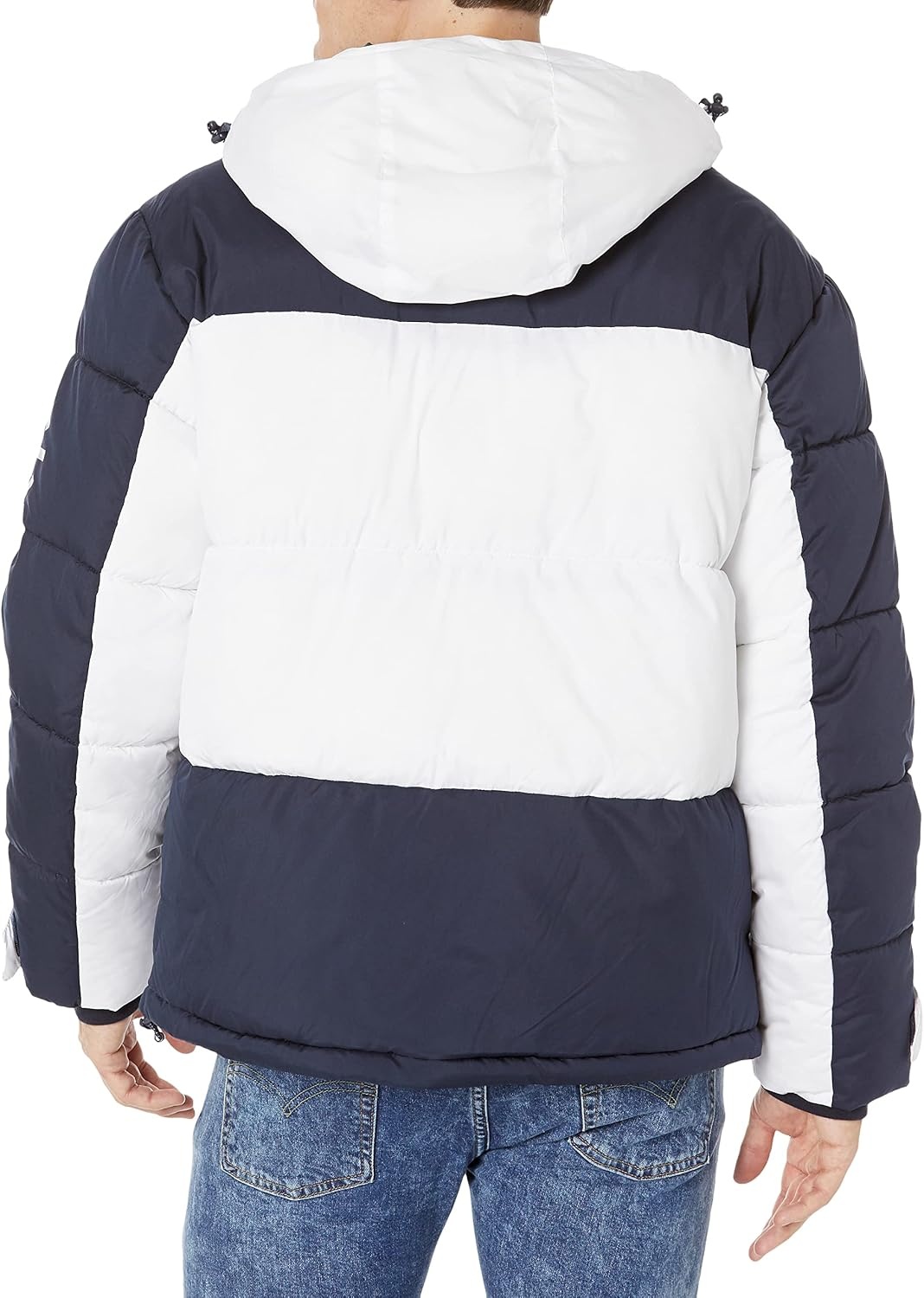 image:imageNautica Mens Competition Sustainably Crafted Tempasphere Colorblock ParkaNavy