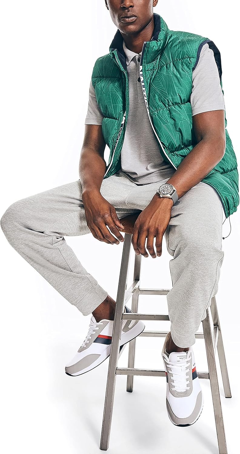 image:imageNautica Mens Competition Sustainably Crafted Tempasphere VestTidal Green