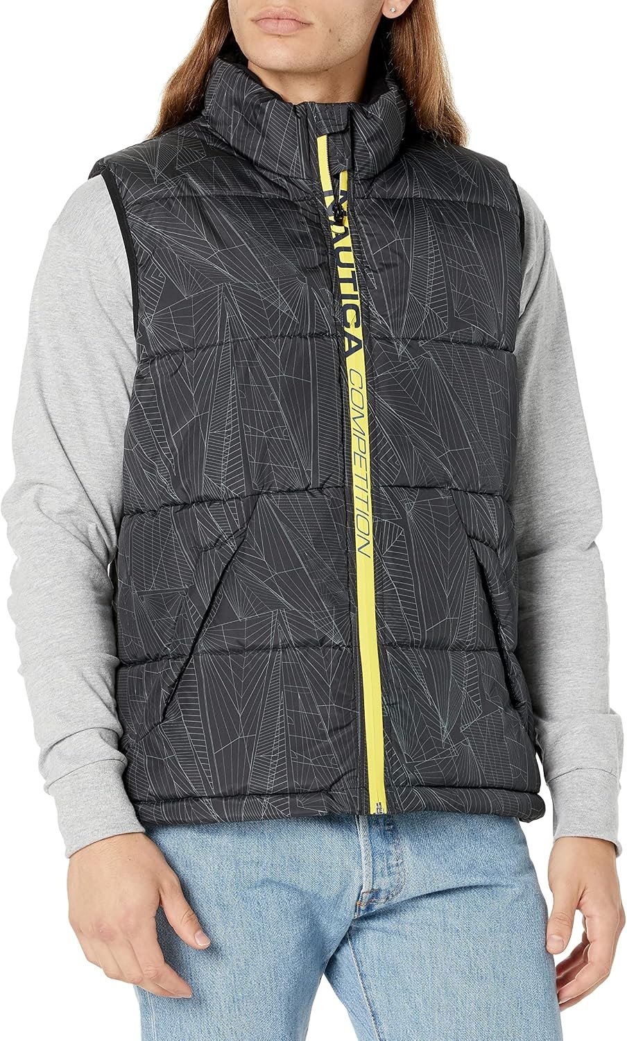 image:imageNautica Mens Competition Sustainably Crafted Tempasphere VestTrue Black