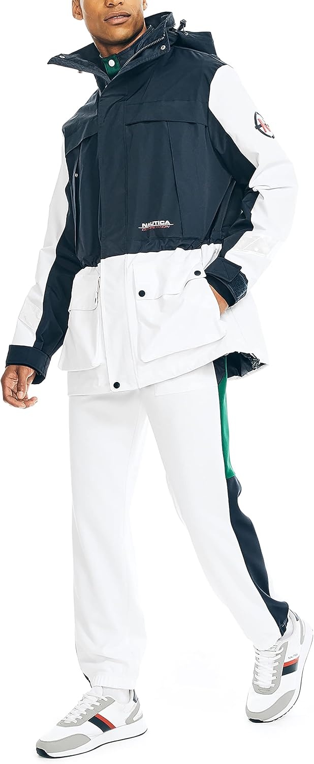 image:imageNautica Mens Competition Sustainably Crafted Waterresistant JacketNavy