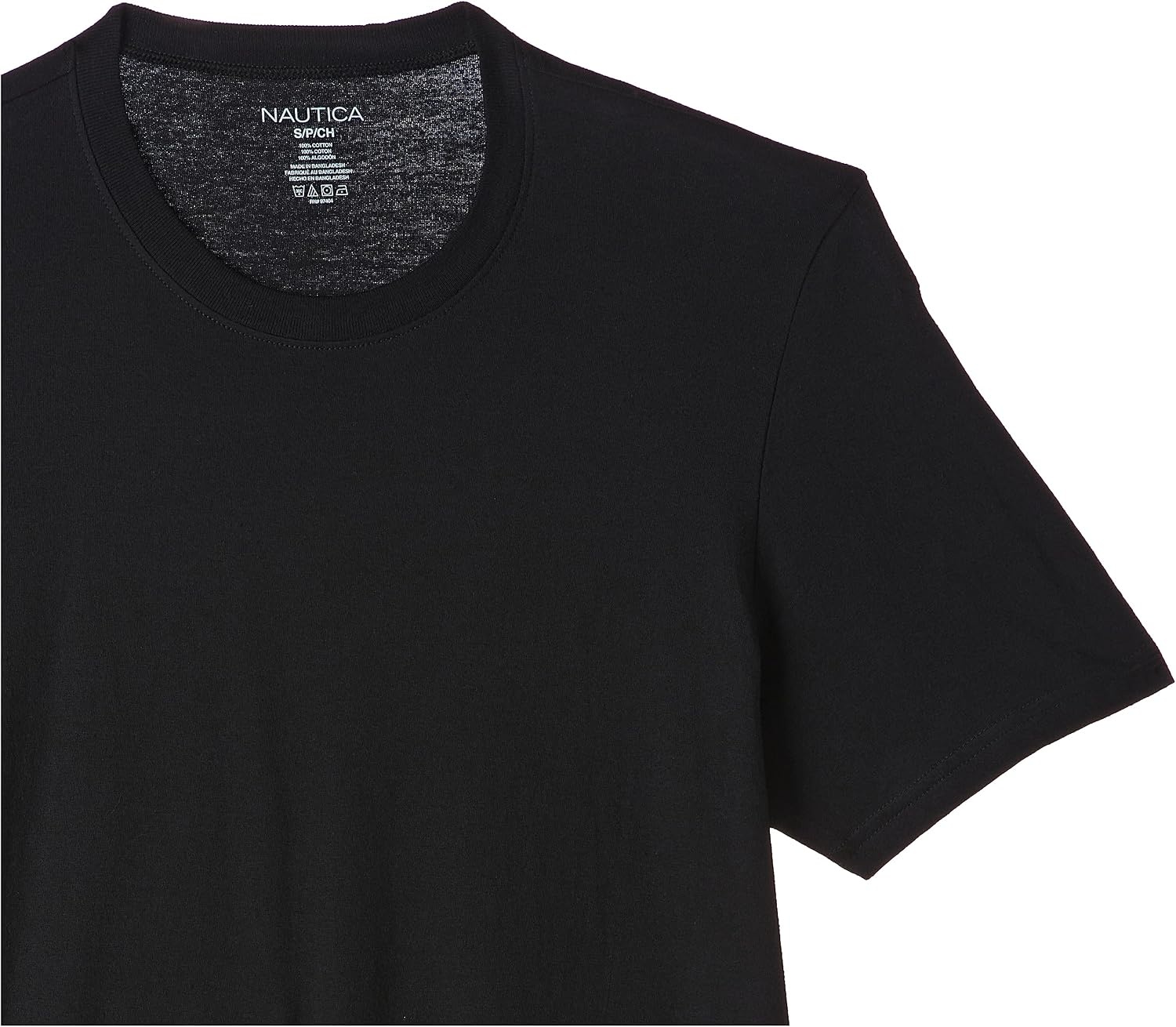 image:imageNautica Mens Cotton Crew Neck 3Pack TShirtsBlack New