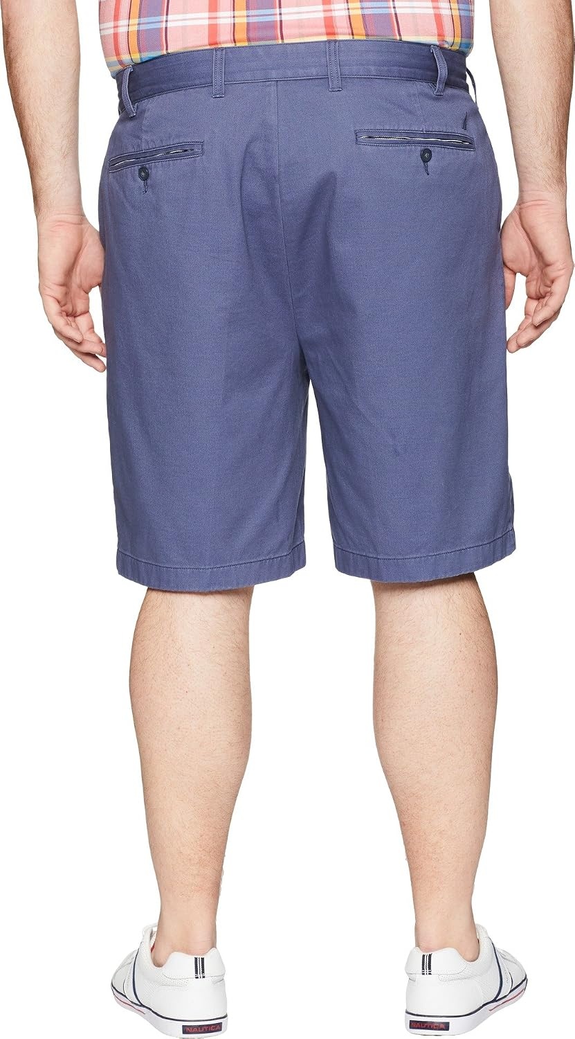 image:imageNautica Mens Cotton Twill Flat Front Chino ShortBlue Indigo