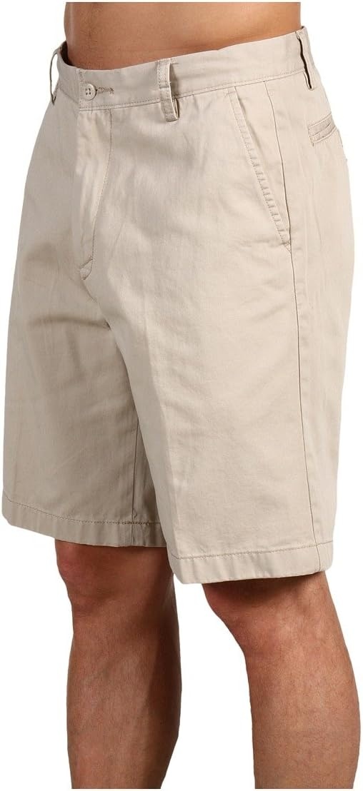 image:imageNautica Mens Cotton Twill Flat Front Chino ShortTrue Stone