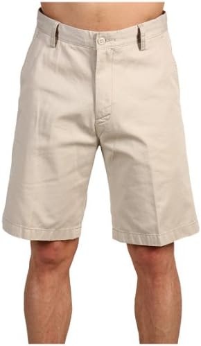 image:imageNautica Mens Cotton Twill Flat Front Chino ShortTrue Stone