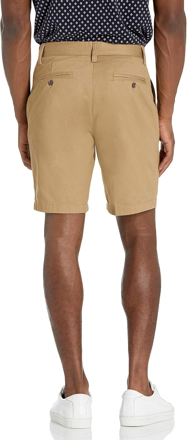 image:imageNautica Mens Cotton Twill Flat Front Chino ShortTuscan Tan