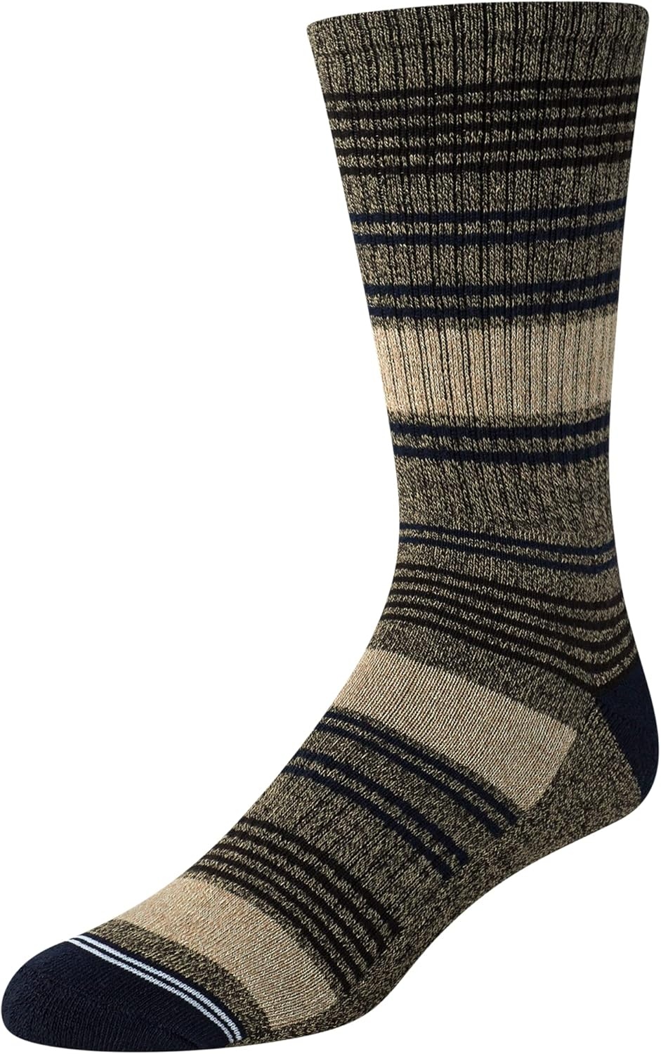 image:imageNautica Mens Crew Socks 10 Pack Breathable Moisture Wicking Cushioned Athletic Work and Dress Socks for Men Sizes 6125BrownNavy