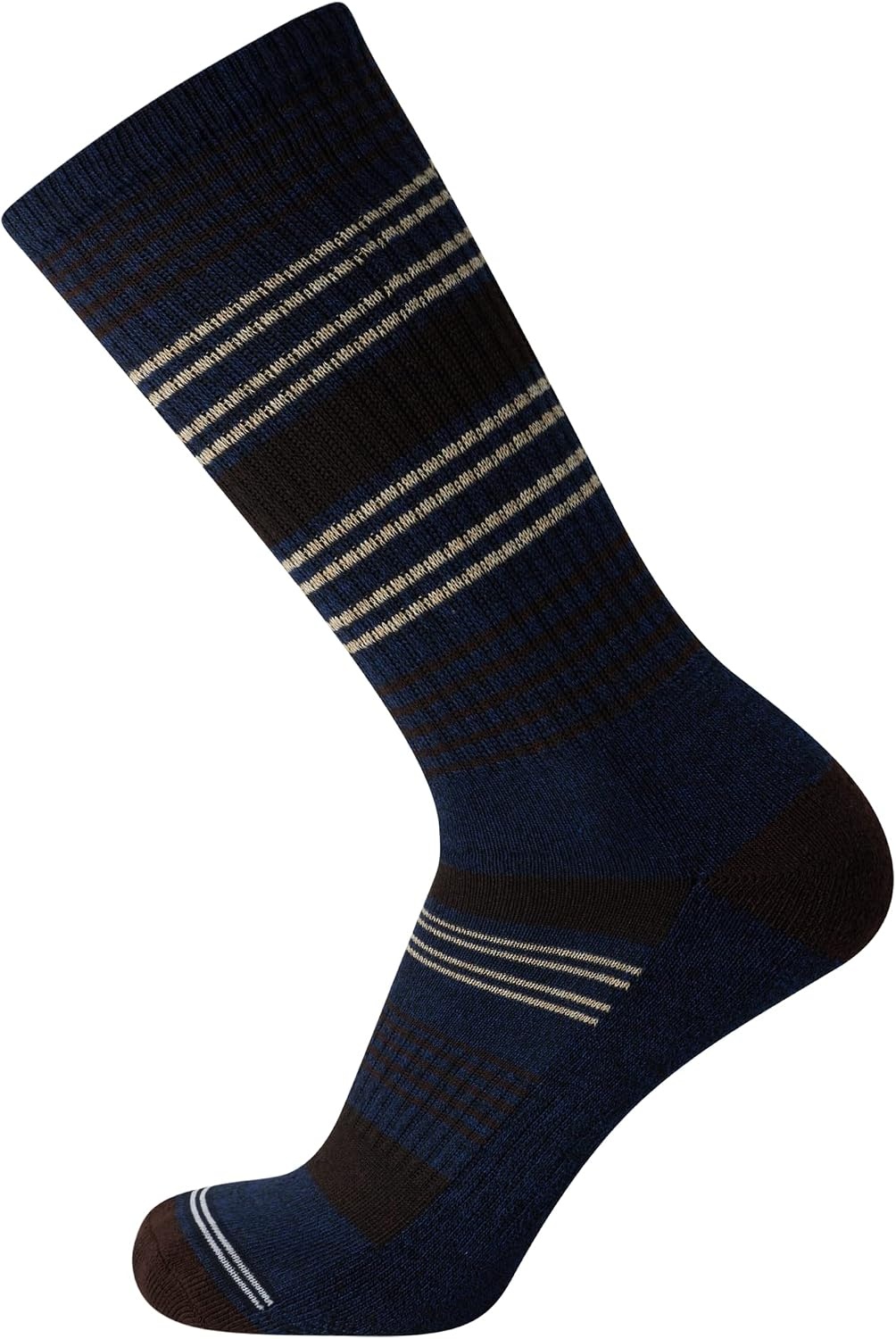 image:imageNautica Mens Crew Socks 5 Pack Breathable Moisture Wicking Cushioned Athletic Work and Dress Socks for Men Sizes 6125BrownNavy