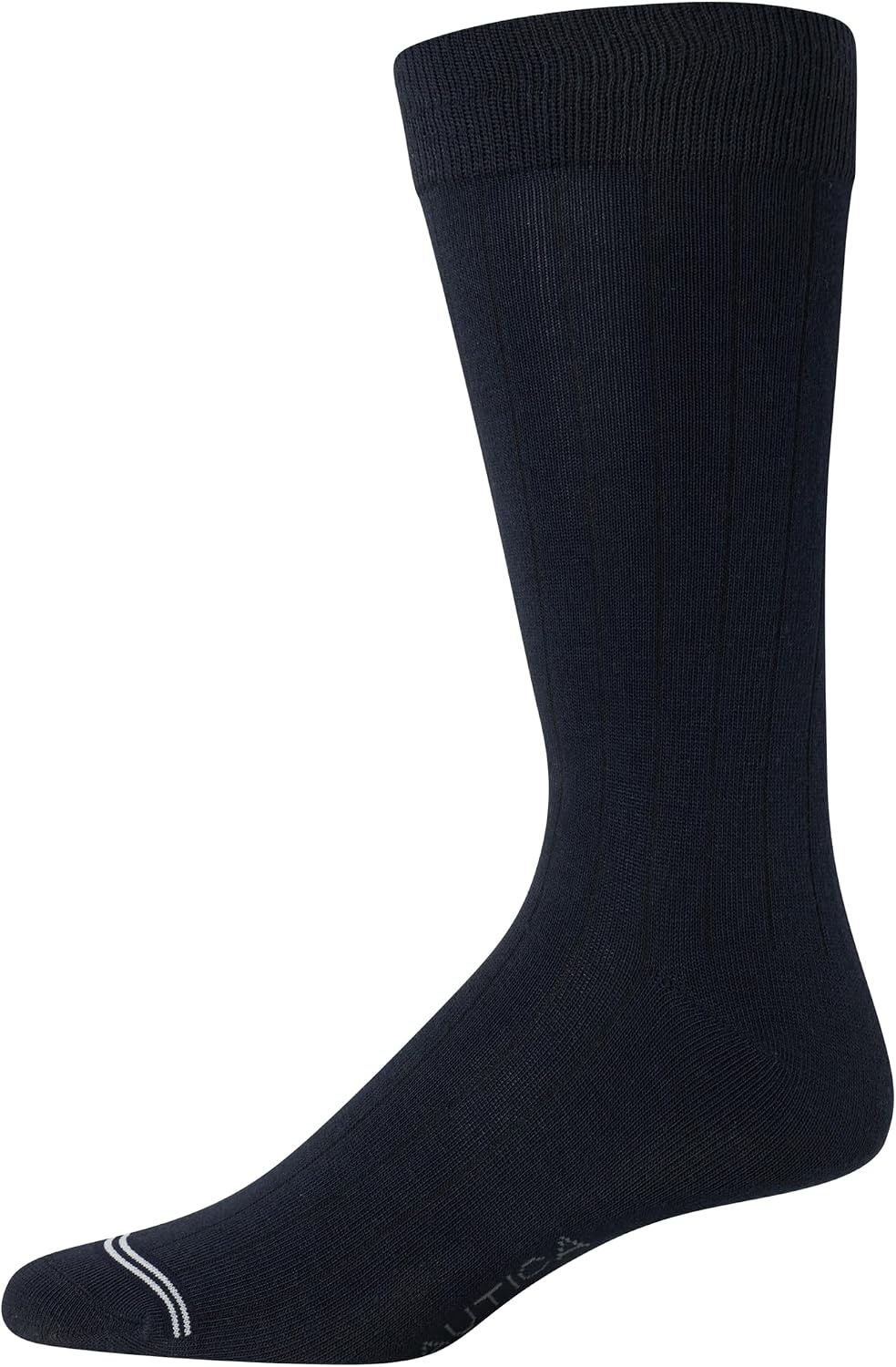 image:imageNautica Mens Dress Socks 10 Pack Breathable Stretch Crew Socks for Men for Work Business and Formal Wear Sizes 6125Assorted Rib