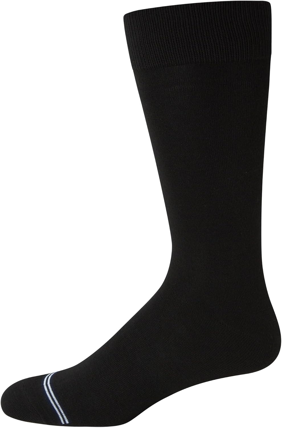 image:imageNautica Mens Dress Socks 10 Pack Breathable Stretch Crew Socks for Men for Work Business and Formal Wear Sizes 6125Black Flat Knit