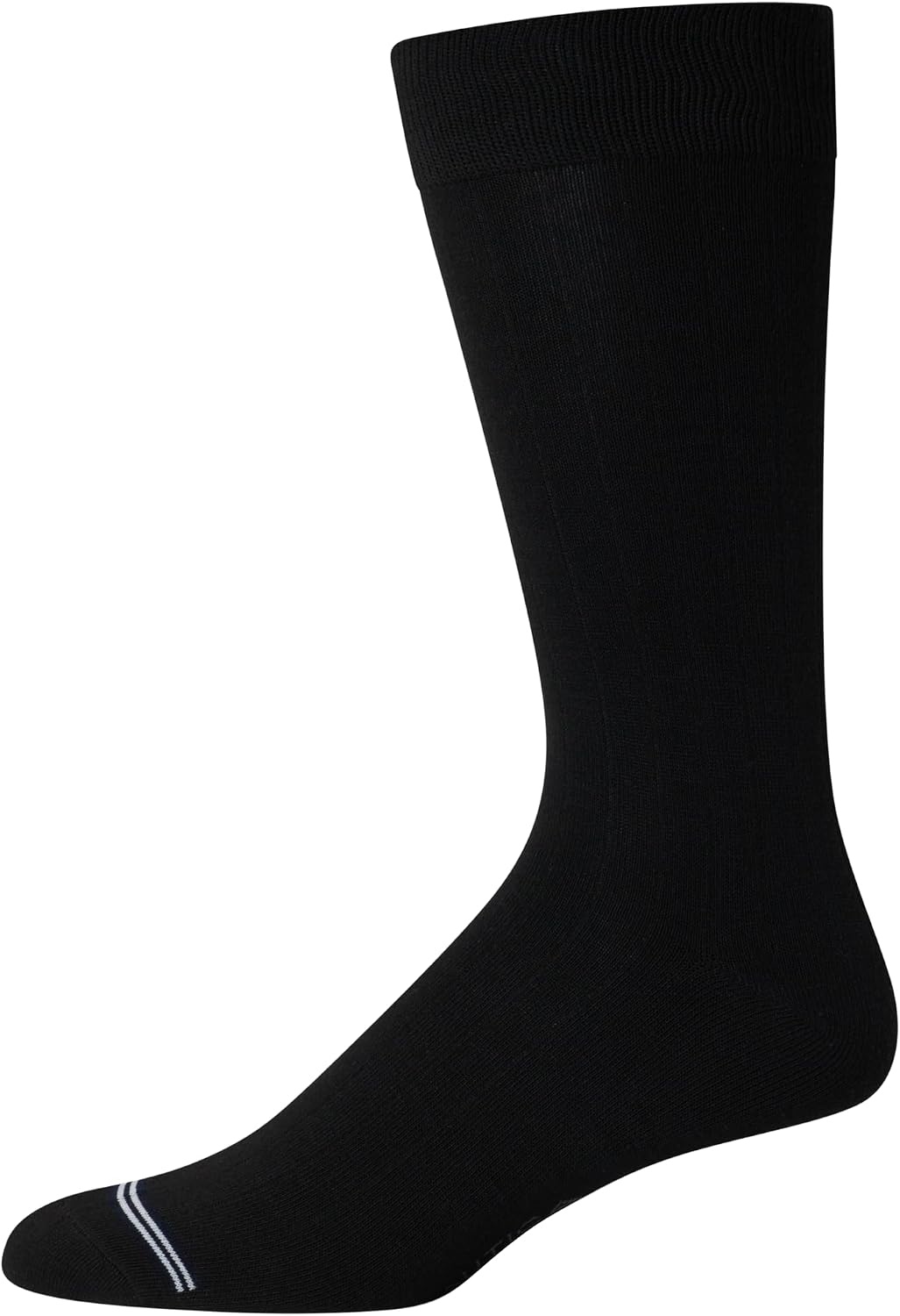 image:imageNautica Mens Dress Socks 10 Pack Breathable Stretch Crew Socks for Men for Work Business and Formal Wear Sizes 6125Black Linear Fade