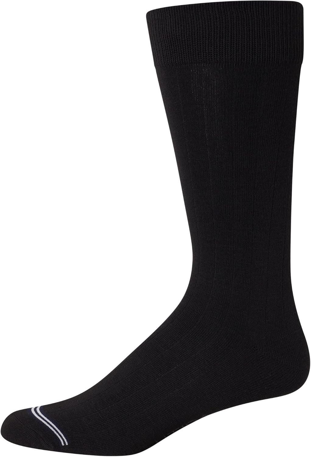 image:imageNautica Mens Dress Socks 10 Pack Breathable Stretch Crew Socks for Men for Work Business and Formal Wear Sizes 6125Black Logo