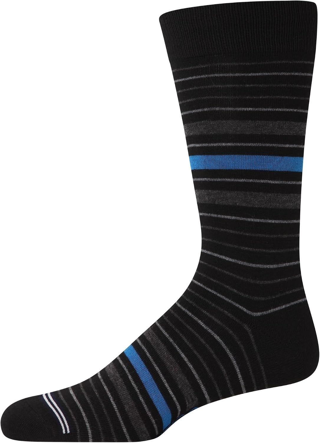 image:imageNautica Mens Dress Socks 10 Pack Breathable Stretch Crew Socks for Men for Work Business and Formal Wear Sizes 6125Black Multi