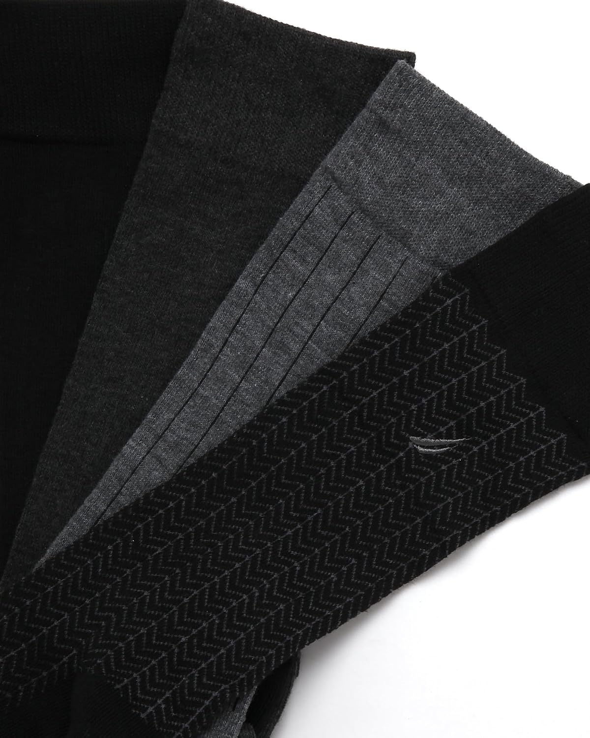 image:imageNautica Mens Dress Socks 10 Pack Breathable Stretch Crew Socks for Men for Work Business and Formal Wear Sizes 6125BlackGrey