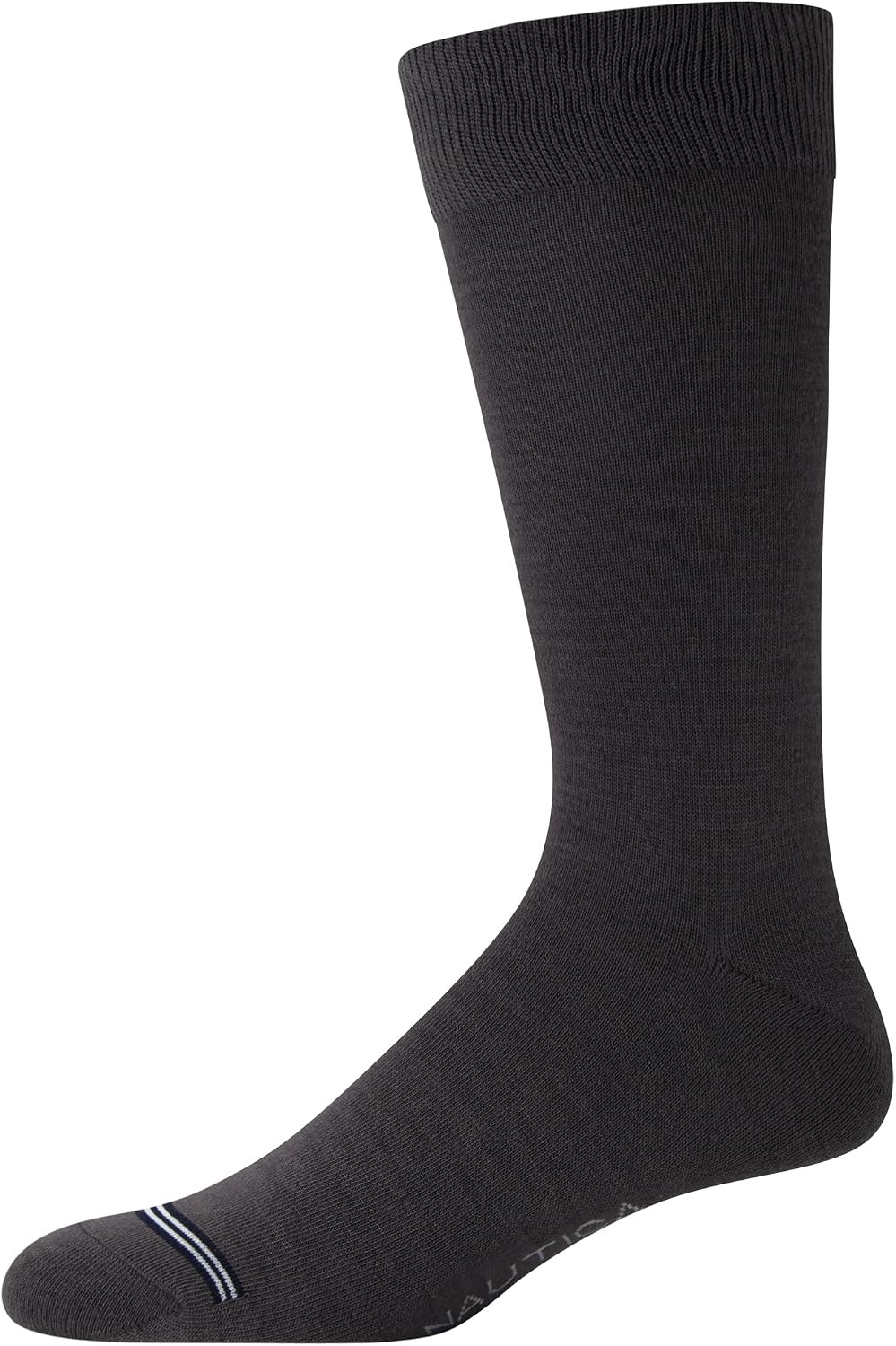 image:imageNautica Mens Dress Socks 10 Pack Breathable Stretch Crew Socks for Men for Work Business and Formal Wear Sizes 6125BlackGrey Argyle