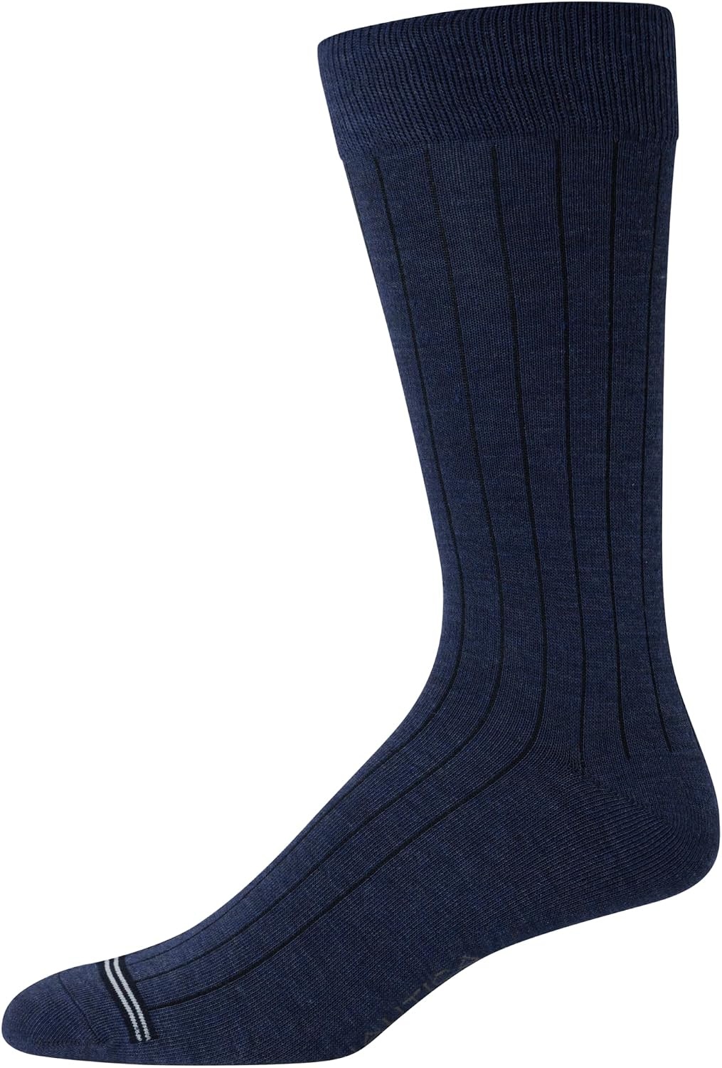 image:imageNautica Mens Dress Socks 10 Pack Breathable Stretch Crew Socks for Men for Work Business and Formal Wear Sizes 6125BlueGrey Rib