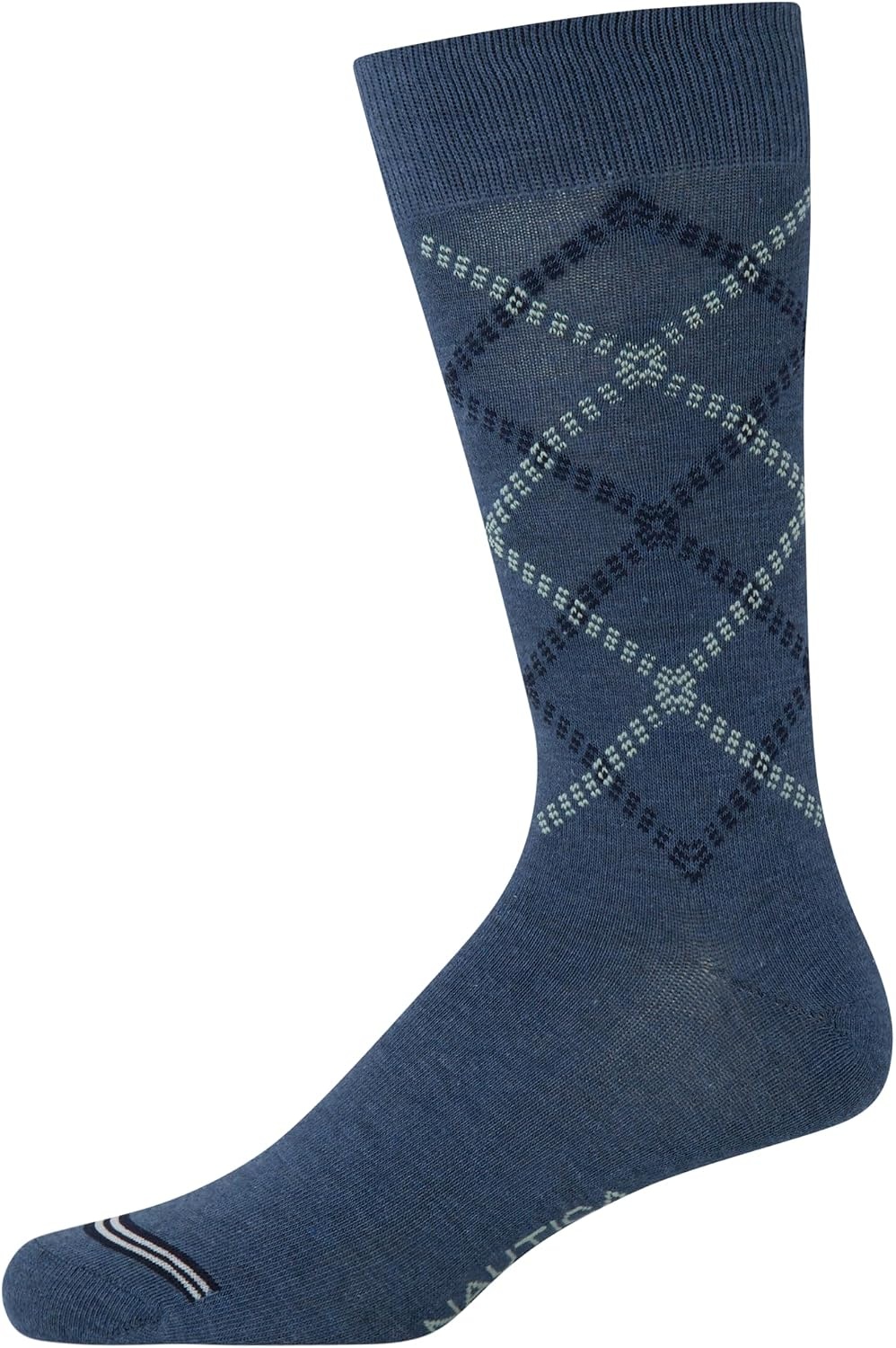 image:imageNautica Mens Dress Socks 10 Pack Breathable Stretch Crew Socks for Men for Work Business and Formal Wear Sizes 6125BlueTan