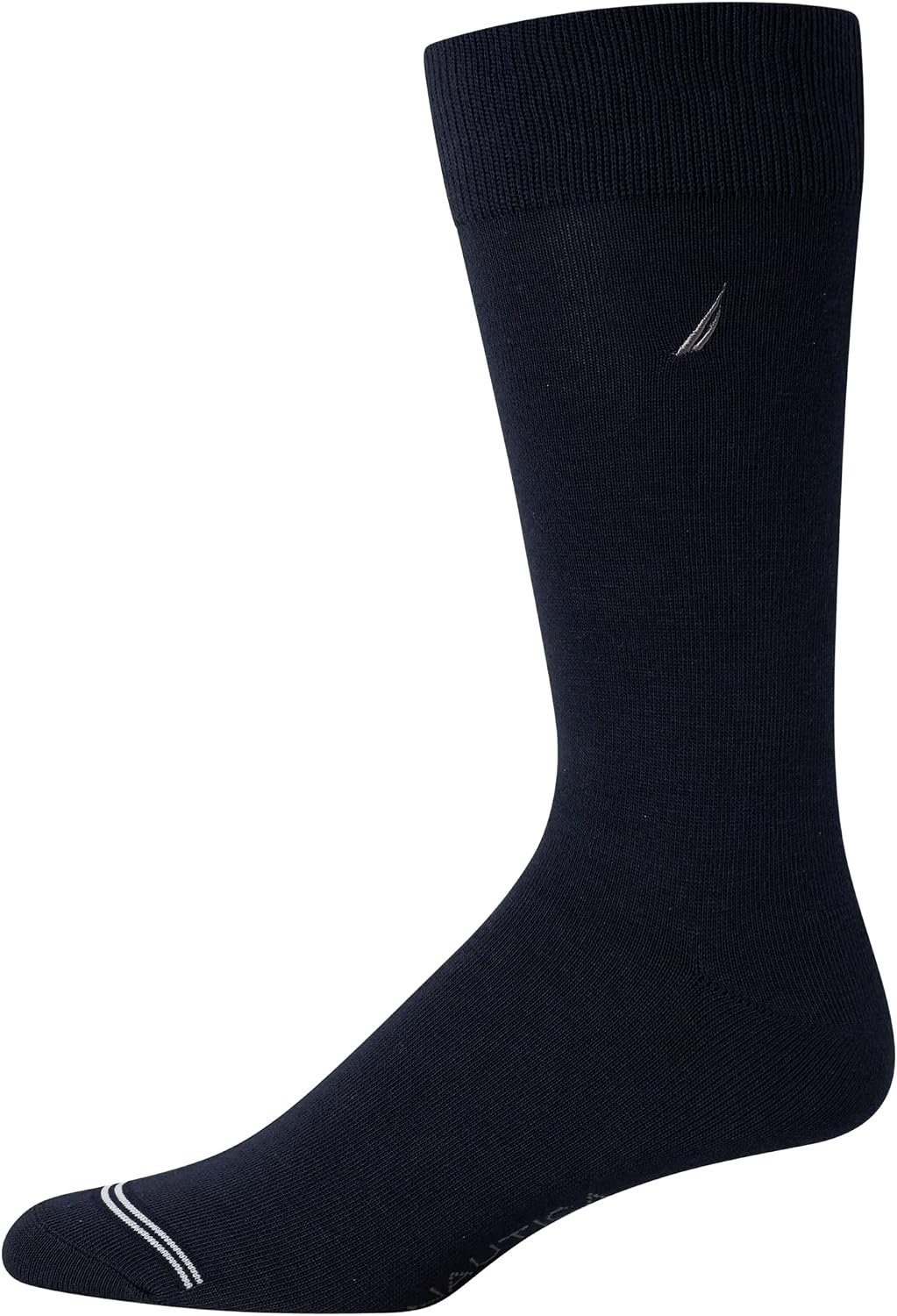 image:imageNautica Mens Dress Socks 10 Pack Breathable Stretch CrewLength Work Socks for Men for Business Formal Wear Sizes 6125NavyBlack Assorted
