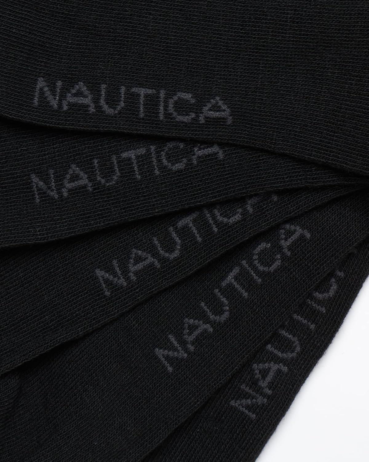 image:imageNautica Mens Dress Socks 5 Pack Breathable Comfort Stretch CrewLength Work Socks for Men for Business Formal Wear 6125All Black