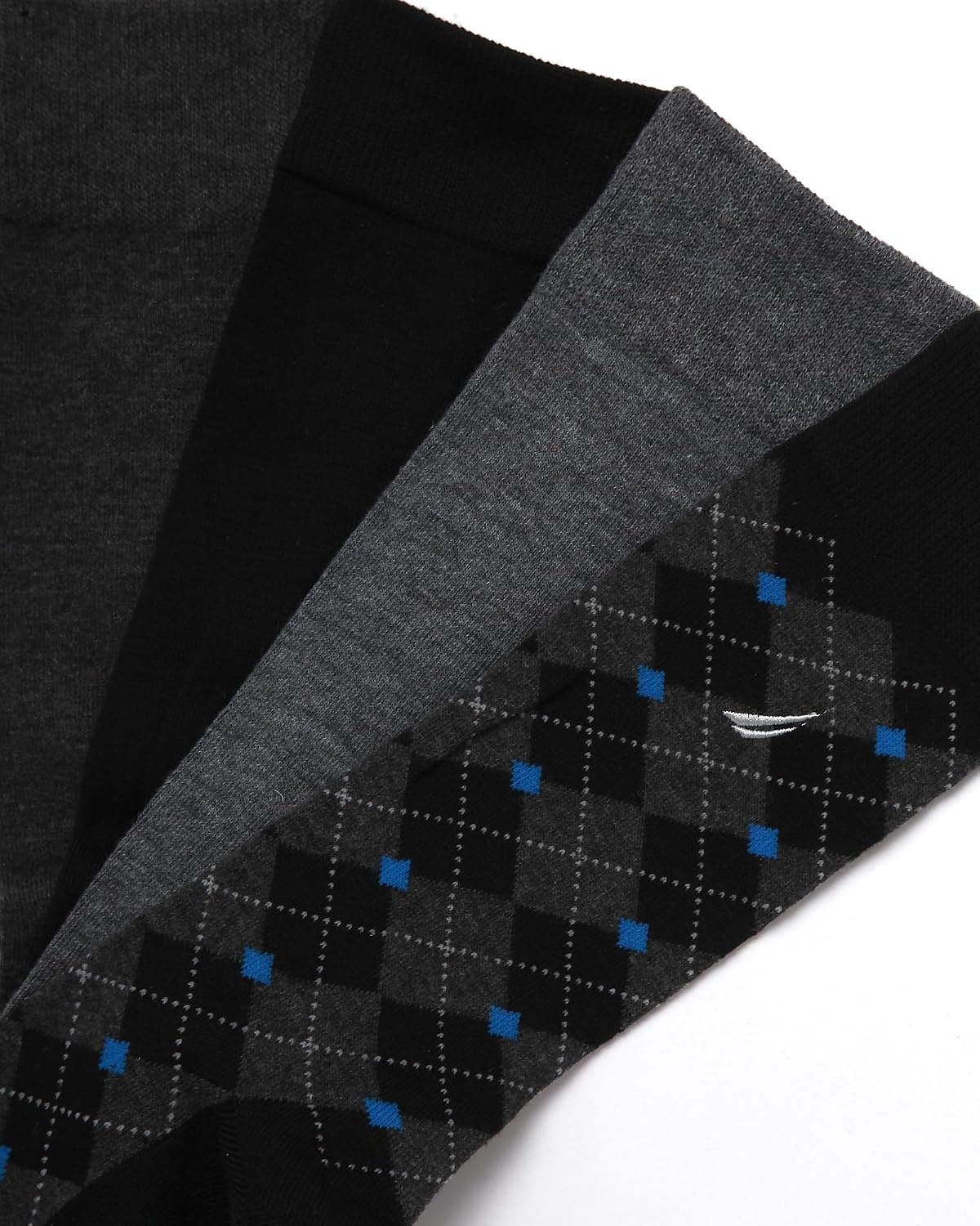 image:imageNautica Mens Dress Socks 5 Pack Breathable Comfort Stretch CrewLength Work Socks for Men for Business Formal Wear 6125Black Multi